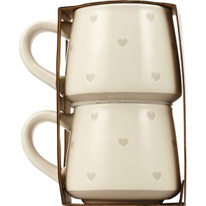 Red & Pink Hearts Dolomite Mugs Gift Set, 2 Ct - 1 , CVS