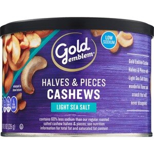 Gold Emblem Cashew Halves And Pieces Lightly Salted, 8 Oz , CVS