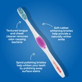 CVS Health Full Circle Reflective White Toothbrush, Medium Bristle, 2 CT, thumbnail image 3 of 10