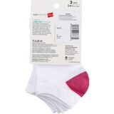Style Essentials by Hanes Ladies' Low Cut Socks 3 Pairs, Size 5-9, thumbnail image 2 of 2