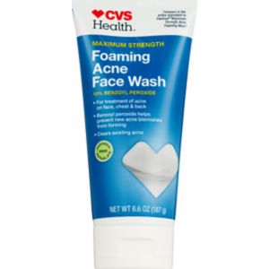CVS Health - Espuma de limpieza facial antiacné, potencia máxima, 6.6 oz