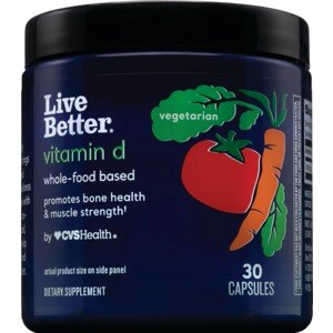 Live Better Vitamin D, Whole Food Based, 30 CT