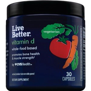 Live Better Vitamin D, Whole Food Based, 30 Ct , CVS