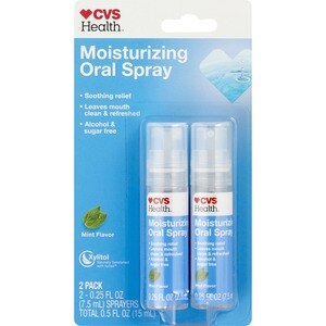 CVS Health Moisturizing Oral Spray, Mint, 0.25 OZ, 2 Ct