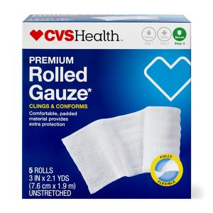 Cvs Health Sterile Premium Latex Free Rolled Gauze 5ct Cvs Pharmacy