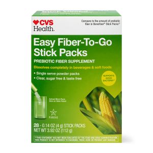 CVS Health Easy Fiber-To-Go Stick Pack, 28 Ct