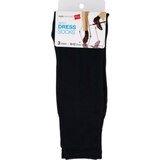 Style Essentials Men's Dress Socks 3 Pairs, Size 6-12, Black, thumbnail image 1 of 2
