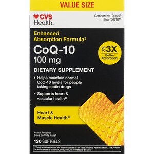 CVS Health Enhanced Absorption CoQ10 Softgels, 30CT