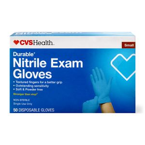 CVS Health Durable Nitrile Exam Gloves, 50CT