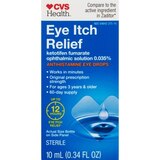 CVS Health 12 Hour Antihistamine Allergy Relief Eye Drops, 0.34 FL OZ, thumbnail image 1 of 6