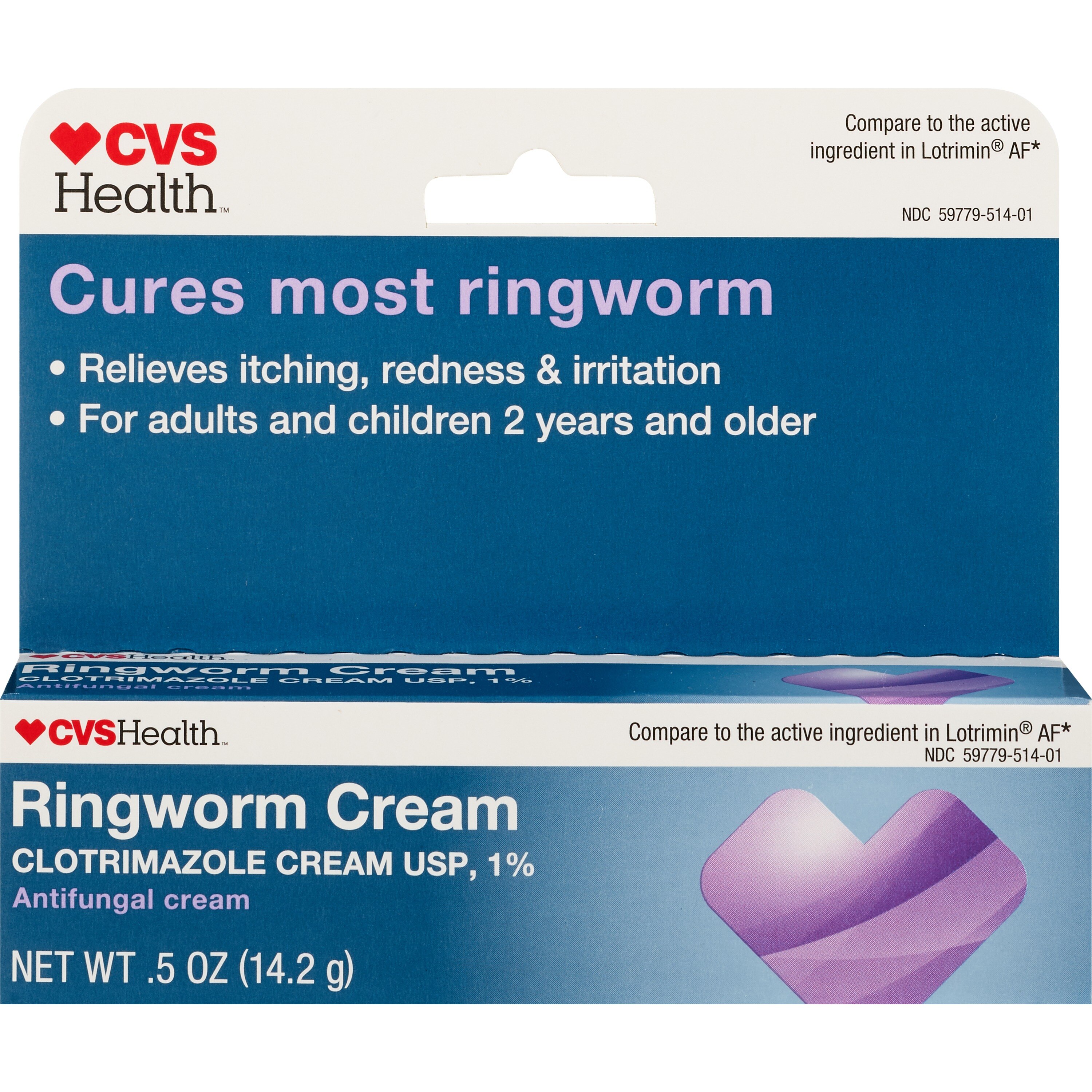 CVS Health Antifungal Ringworm Cream, 0.5 Oz