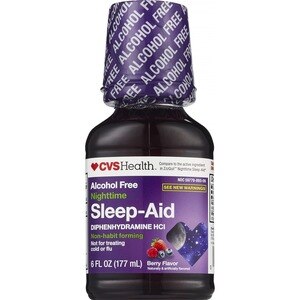 CVS Health Nighttime Sleep Aid - Jarabe, Berry