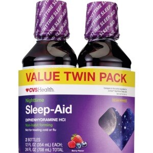  CVS Health Nighttime Sleep Aid Twin Pack, 24 OZ 