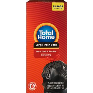 Total Home Small Trash Liners, 4 Gallon | Trash Bag - 30 ct | CVS