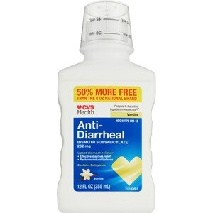 CVS Health Anti-Diarrheal Liquid, Vanilla, 12 FL Oz - 12 Oz