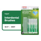 CVS Health Tight Spaces Interdental Brushes, Mint, 16 CT, thumbnail image 1 of 5