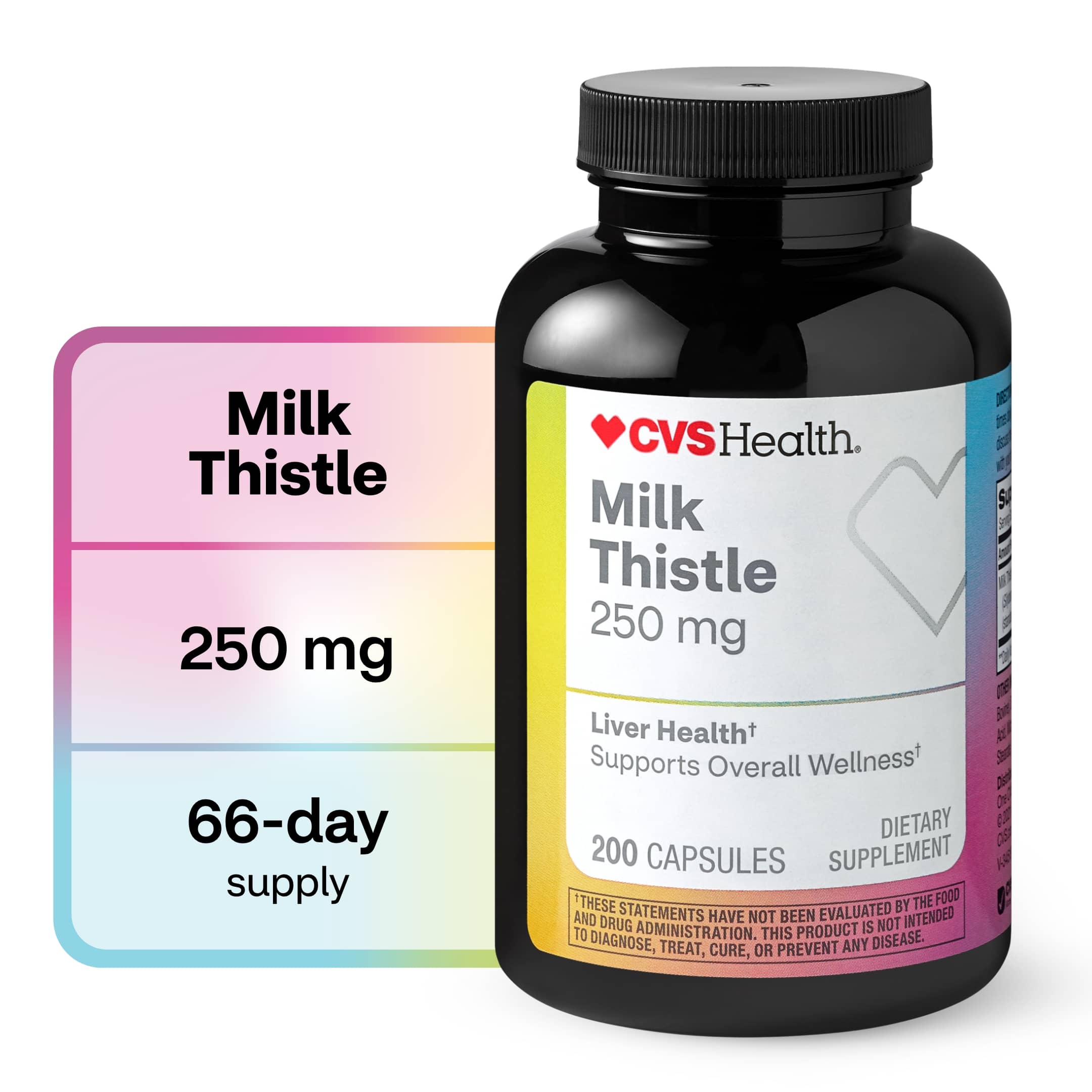 CVS Health Milk Thistle Capsules, 200 CT