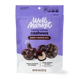 Well Market Thinly Dipped Dark Chocolate Cashews, 8 oz, thumbnail image 1 of 3