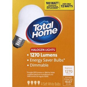  Total Home Halogen Light Bulb, 4CT 