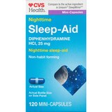 CVS Health Nighttime Sleep-Aid, Mini-Capsules, 120 CT, thumbnail image 1 of 6