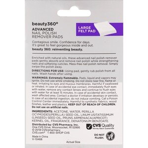 Beauty 360 Advanced Nail Polish Remover Pads, 10CT Beauty 360 Advanced Nail Polish Remover Pads, 10CT