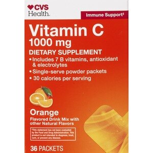 CVS Health - Bebida efervescente con vitamina C, ayuda para el sistema inmunológico, sabor Orange