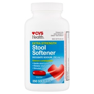 CVS Health Extra Strength Stool Softener Soft Gels, 250CT