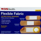 CVS Health Flexible Fabric Anti-Bacterial Bandages, Assorted Sizes, thumbnail image 2 of 4