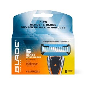 Blade Men's 5-Blade Sensitive Razor Blade Refills, 8 Ct , CVS