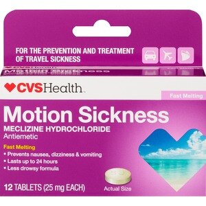 CVS Health Motion Sickness Fast Melting Tablets, 12 Ct