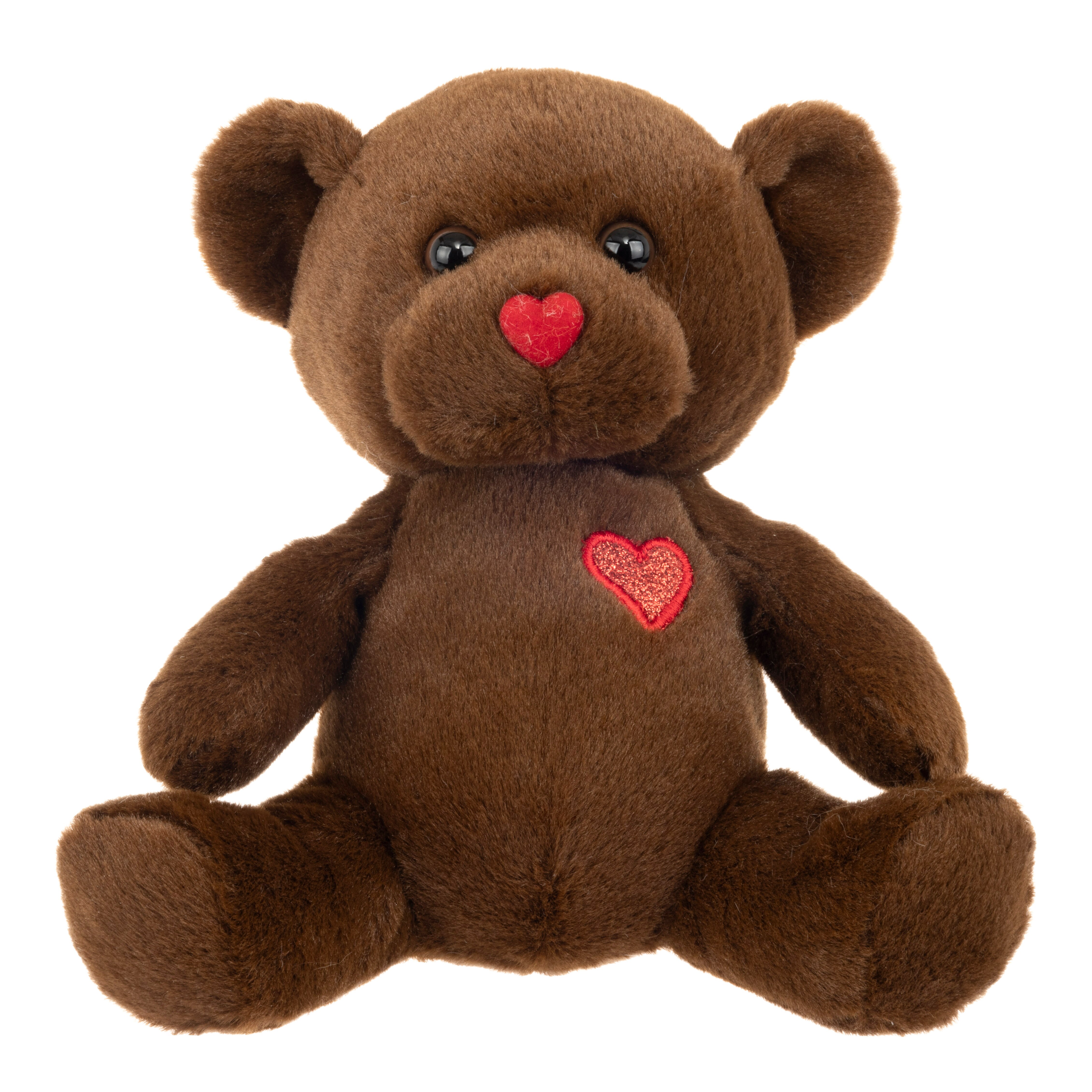 Red & Pink Love U Teddy, Brown, 7 In , CVS