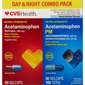 CVS Health Apap Am/Pm Gel Caps, 50 CT