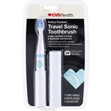 CVS Health Travel Sonic Tooth Brush, Battery Powered, thumbnail image 1 of 3