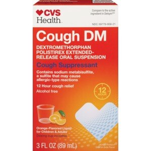 cvs health cough dm 12 hour cough relief orange flavored liquid