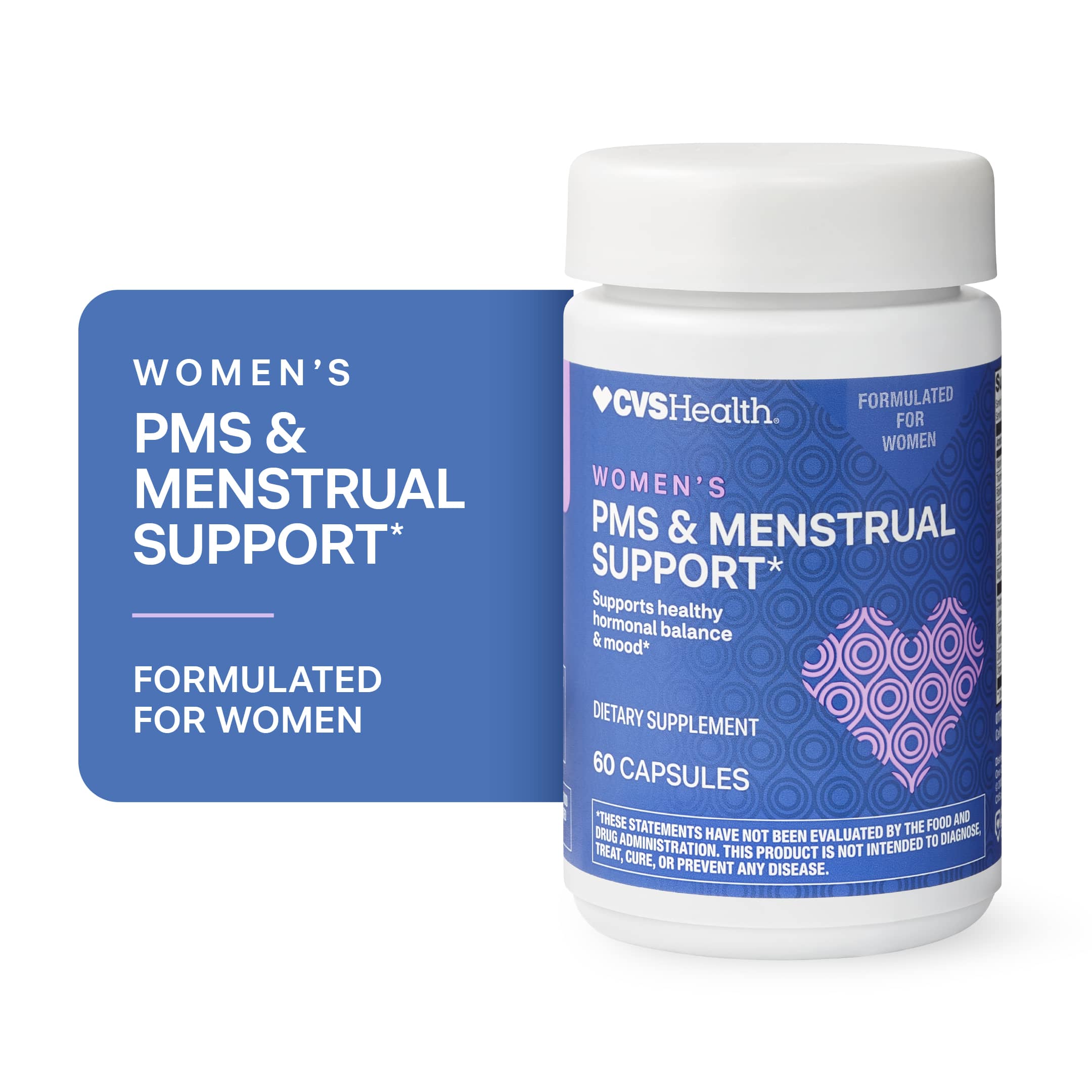 CVS Health Women's PMS & Menstrual Support Capsules, 60 Ct