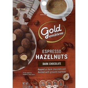 Gold Emblem Espresso Hazelnuts Dipped in Dark Chocolate, 3.5 OZ