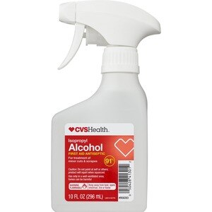 CVS Health - Spray antiséptico para primeros auxilios, 91% alcohol isopropílico