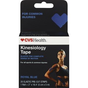 CVS Health Kinesiology Athletic Tape Strips, Red - 20 Ct