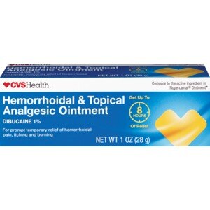  CVS Health Hemorrhoidal And Topical Analgesic Ointment, 1 OZ 