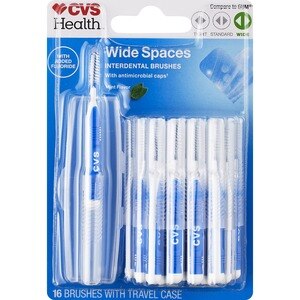 CVS Health Wide Spaces Interdental Brushes, Mint, 16 Ct