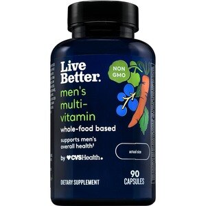 Live Better - Vitaminas para hombres, a base de alimentos integrales, 90 u.