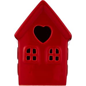 Red & Pink Red Ceramic House Decor With Light , CVS