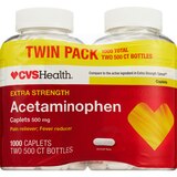 CVS Health Extra Strength Acetaminophen Pain Relief 500 MG Caplets, 1000 CT, thumbnail image 1 of 5