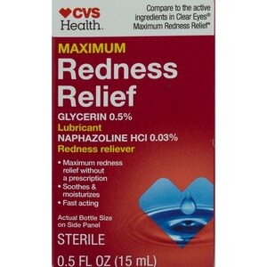 CVS Health Maximum Redness Relief Eye Drops, 0.5 OZ