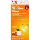 CVS Health Sugar Free Nicotine Gum, Fruit, thumbnail image 1 of 7