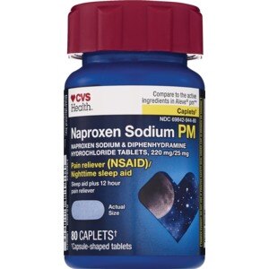 CVS Health Naproxen Sodium PM Caplets, Pain Reliever/Nighttime Sleep Aid
