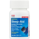 CVS Health Nighttime Sleep Aid 25 MG Mini Caplets, 225 CT, thumbnail image 5 of 5