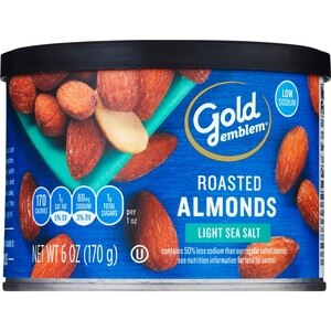 Gold Emblem Roasted Light Sea Salt Almonds, 6 OZ