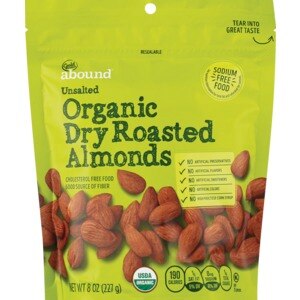 Gold Emblem Abound Unsalted Organic Dry Roasted Almonds