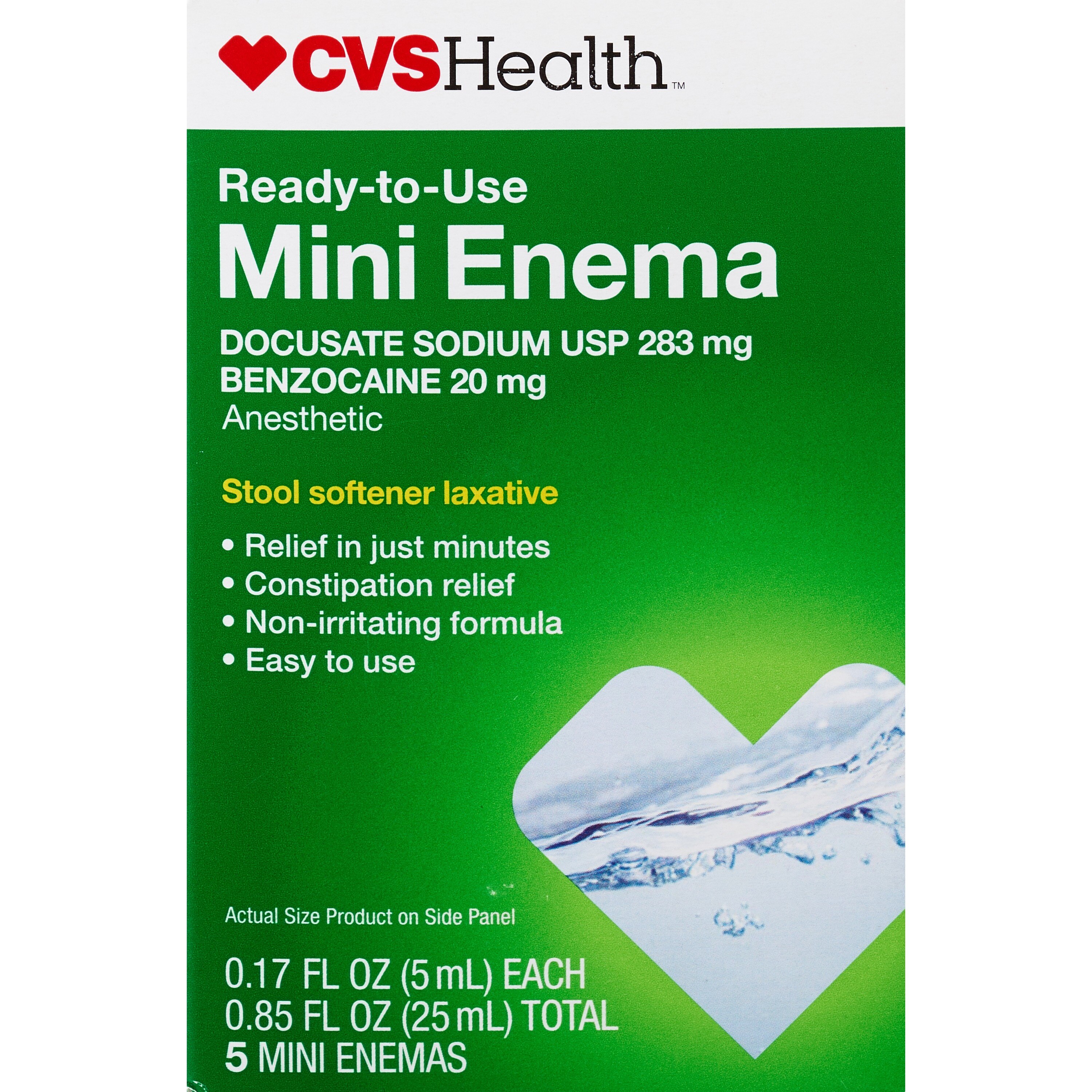  CVS Health Ready-to-use Enema, 5ct 